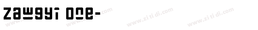 Zawgyi One字体转换